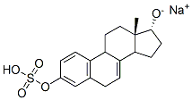 Estra-1,3,5(10),7-tetraene-3,17-diol, 3-(hydrogen sulfate), monosodium salt, (17alpha)- Struktur