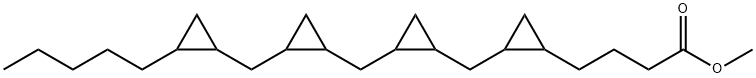 2-[[2-[[2-[(2-Pentylcyclopropyl)methyl]cyclopropyl]methyl]cyclopropyl]methyl]cyclopropanebutanoic acid methyl ester Struktur