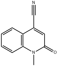 4-Quinolinecarbonitrile,1,2-dihydro-1-methyl-2-oxo-(9CI) Struktur