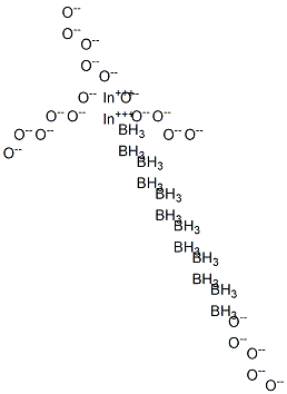 dodecaboron diindium henicosaoxide Struktur