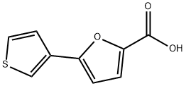 5-thiophen-3-yl-furan-2-carboxylic acid Struktur