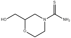 4-Morpholinecarbothioamide,  2-(hydroxymethyl)- Struktur