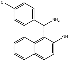 1-[AMINO-(4-CHLORO-PHENYL)-METHYL]-NAPHTHALEN-2-OL Struktur