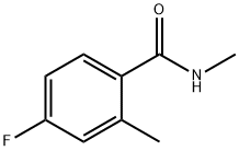 4-FLUORO-N,2-DIMETHYLBENZAMIDE Struktur