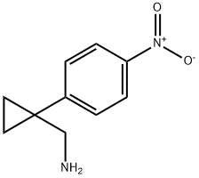 C-[1-(4-NITRO-PHENYL)-CYCLOPROPYL]-METHYLAMINE Struktur