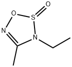 3H-1,2,3,5-Oxathiadiazole, 3-ethyl-4-methyl-, 2-oxide (9CI) Struktur