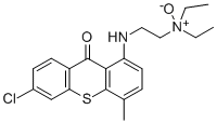 9H-Thioxanthen-9-one, 6-chloro-1-((2-(diethylamino)ethyl)amino)-4-meth yl-, N-oxide Struktur