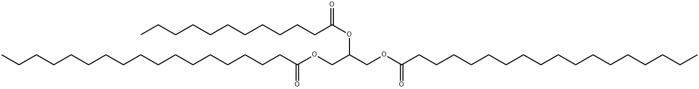 1,3-硬脂酸-2-月桂酸甘油三酯, 56183-45-0, 結(jié)構(gòu)式