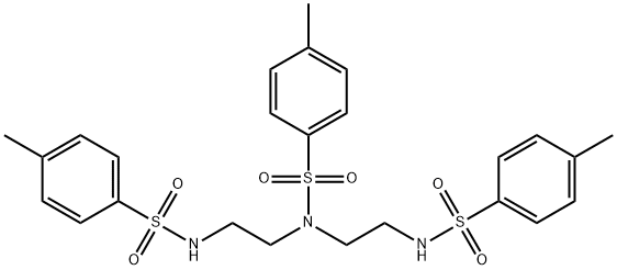 N,N',N''-TRITOSYLDIETHYLENETRIAMINE Structure