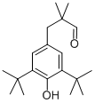 3,5-BIS(1,1-DIMETHYLETHYL)-4-HYDROXY-ALPHA,ALPHA-DIMETHYLBENZENEPROPANAL Struktur