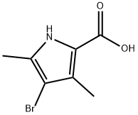 4-Bromo-3,5-dimethyl-1H-pyrrole-2-carboxylic acid Struktur