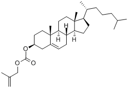 5-CHOLESTEN-3BETA-OL 3-METHYLALLYLCARBONATE Struktur