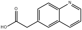 6-QUINOLINEACETIC ACID Struktur