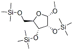 .alpha.-D-Ribofuranoside, methyl 2,3,5-tris-O-(trimethylsilyl)- Struktur