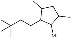 3,5-Dimethyl-2-(3,3-dimethylbutyl)-1-cyclopentanol Struktur