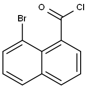 8-Bromonaphthalene-1-carbonyl chloride Struktur