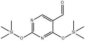 2,4-Bis[(trimethylsilyl)oxy]-5-pyrimidinecarbaldehyde Struktur