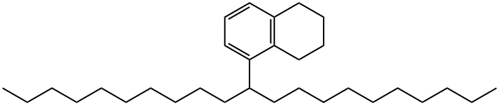 5-(1-Decylundecyl)-1,2,3,4-tetrahydronaphthalene Struktur