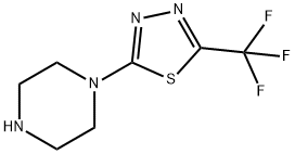 1-(5-三氟甲基-1,3,4-噻二唑-2-基)哌嗪, 562858-09-7, 結(jié)構(gòu)式