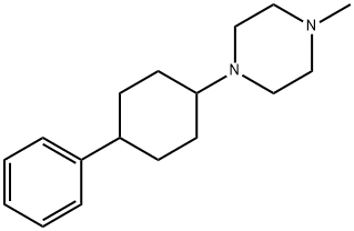 1-Methyl-4-(4-phenylcyclohexyl)piperazine Struktur