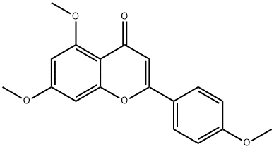 4',5,7-TRIMETHOXYFLAVONE Struktur