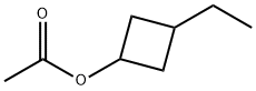 1-Acetyloxy-3-ethylcyclobutane Struktur