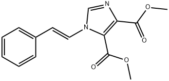 1-[(E)-2-Phenylethenyl]-1H-imidazole-4,5-dicarboxylic acid dimethyl ester Struktur