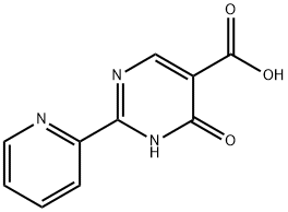 4-hydroxy-2-(2-pyridinyl)-5-pyrimidinecarboxylic acid Struktur