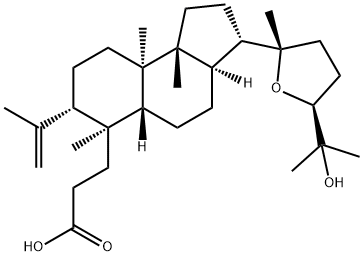 (20S,24S)-20,24-Epoxy-25-hydroxy-3,4-seco-5α-dammar-4(28)-en-3-oic acid Struktur