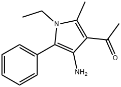 1-(4-Amino-1-ethyl-2-methyl-5-phenyl-1H-pyrrol-3-yl)ethanone Struktur