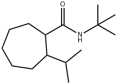 N-tert-butyl-2-isopropylcycloheptanecarboxamide  Struktur