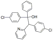 1-Di(4-chlorophenyl)-1-phenyl-2-(2-pyridyl)ethanol Struktur