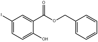 benzyl 2-hydroxy-5-iodobenzoate Struktur