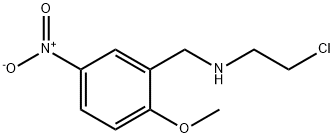 N-(2-Chloroethyl)-2-methoxy-5-nitrobenzylamine Struktur