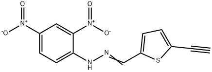 5-Ethynyl-2-thiophenecarbaldehyde 2,4-dinitrophenyl hydrazone Struktur