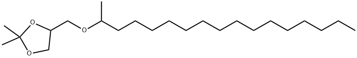 2,2-Dimethyl-4-[[(1-methylhexadecyl)oxy]methyl]-1,3-dioxolane Struktur