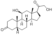 5B-PREGNANE-11B,21-DIOL-3,20-DIONE Struktur