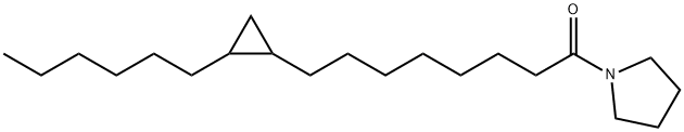 1-[8-(2-Hexylcyclopropyl)octanoyl]pyrrolidine Struktur