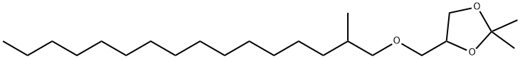 2,2-Dimethyl-4-[[(2-methylhexadecyl)oxy]methyl]-1,3-dioxolane Struktur