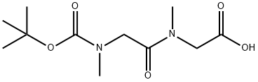 N-[(tert-Butoxy)carbonyl]-N-methylglycyl-N-methylglycine Struktur