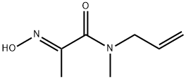 Propanamide, 2-(hydroxyimino)-N-methyl-N-2-propenyl-, (2E)- (9CI) Struktur