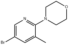 5-BROMO-3-METHYL-2-(MORPHOLINO)PYRIDINE Struktur