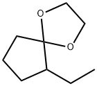 1,4-Dioxaspiro[4.4]nonane,  6-ethyl- Struktur