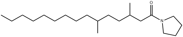 1-(3,6-Dimethylpentadecanoyl)pyrrolidine Struktur