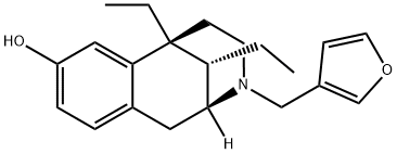 (2S,6S,11R)-6,11-Diethyl-3-(3-furanylmethyl)-1,2,3,4,5,6-hexahydro-2,6-methano-3-benzazocin-8-ol Struktur