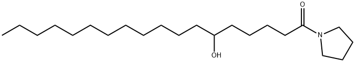 1-(6-Hydroxystearoyl)pyrrolidine Struktur