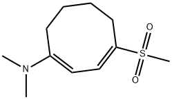 N,N-Dimethyl-4-(methylsulfonyl)-1,3-cyclooctadien-1-amine Struktur