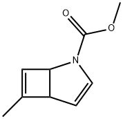 6-Methyl-2-azabicyclo[3.2.0]hepta-3,6-diene-2-carboxylic acid methyl ester Struktur