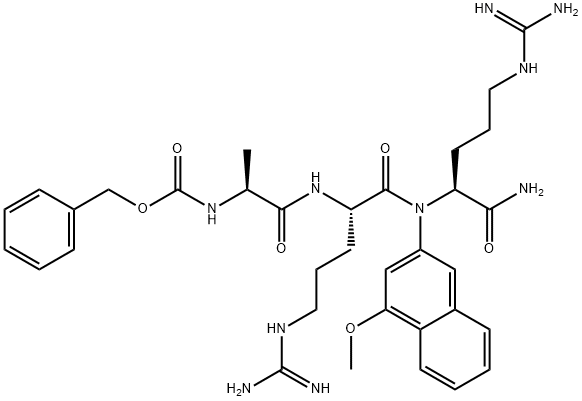 Z-ALA-ARG-ARG-4M-BETANA ACETATE SALT Struktur