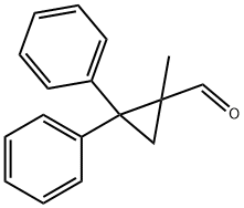 1-Methyl-2,2-diphenylcyclopropanecarbaldehyde Struktur